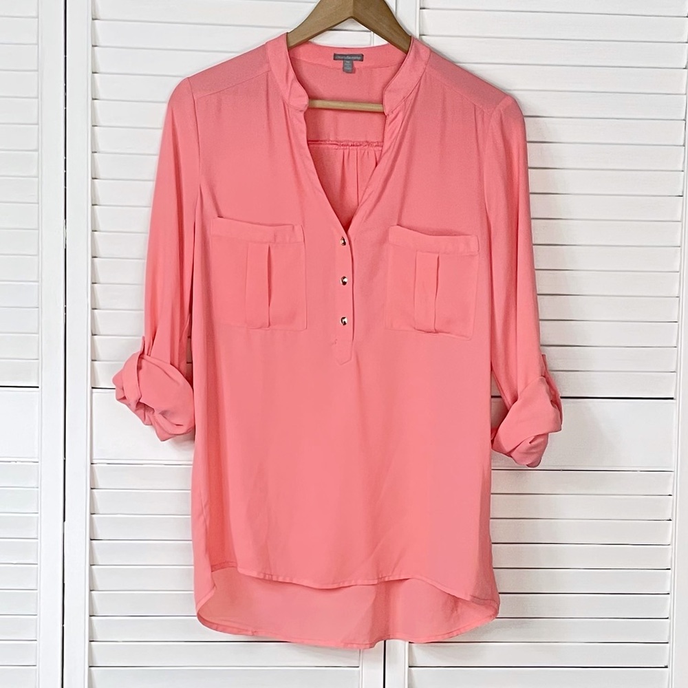 ⭐️3/$15 Charlotte Russe coral button blouse